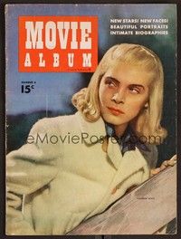 3h121 MOVIE ALBUM vol 1 no 6 magazine 1948 great close portrait of Lizabeth Scott!