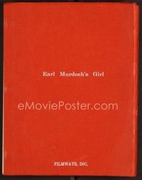 3h134 EARL MURDOCH'S GIRL script January 28, 1974, screenplay by Richard A. Guttman