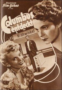 3h206 COLUMBUS DISCOVERS KRAEHWINKEL German program '54 Sydney Chaplin & Charlie Chaplin Jr.!