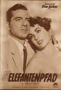 3h211 ELEPHANT WALK German program '54 Elizabeth Taylor, Dana Andrews, Peter Finch, different!