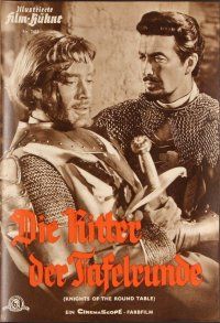 3h220 KNIGHTS OF THE ROUND TABLE German program '54 Robert Taylor, sexy Ava Gardner, different!