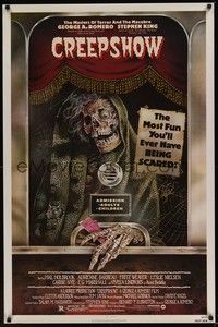 3k115 CREEPSHOW 1sh '82 George Romero & Stephen King's tribute to E.C. Comics, cool horror art!