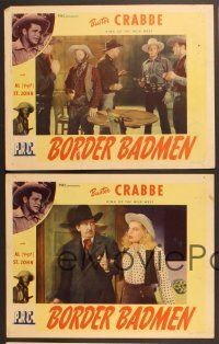 3p809 BORDER BADMEN 5 LCs '45 Buster Crabbe, Al Fuzzy St. John, Loraine Miller!