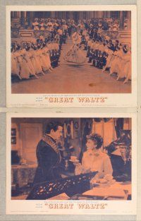 3p291 GREAT WALTZ 8 LCs R62 Luise Rainer, Fernand Gravet, Miliza Korjus, Julien Duvivier