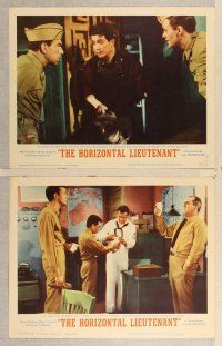 3p329 HORIZONTAL LIEUTENANT 8 LCs '62 Jack Carter, Jim Hutton & sexy Paula Prentiss!