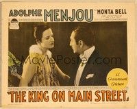 3v239 KING ON MAIN STREET LC '25 royal Adolphe Menjou looks at pretty Greta Nissen!