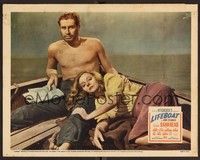 3v260 LIFEBOAT LC '43 Alfred Hitchcock, close up of exhausted Tallulah Bankhead & John Hodiak!