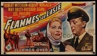 3x327 HUNTERS Belgian '58 jet pilot drama, Robert Mitchum & Robert Wagner, May Britt!