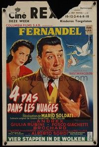 3x414 VIRTUOUS BIGAMIST Belgian '56 Sous le ciel de Provence, art of Fernandel, Giulia Rubini!