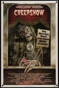 4d218 CREEPSHOW  1sh '82 George Romero & Stephen King's tribute to E.C. Comics, cool horror art!