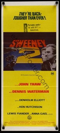 4e941 SWEENEY 2 Aust daybill '78 John Thaw, Dennis Waterman, Denholm Elliot!