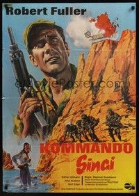 4e319 SINAI COMMANDOS German '68 Robert Fuller in the story of the Six Day War!