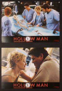 4e442 HOLLOW MAN 8 German LCs '00 Paul Verhoeven, Elisabeth Shue, Kevin Bacon, Josh Brolin!