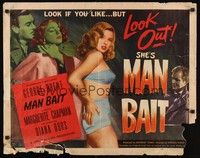 4g530 MAN BAIT 1/2sh '52 sexiest bad girl Diana Dors seduced by George Brent!