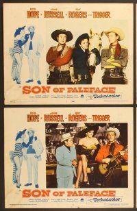 4m336 SON OF PALEFACE 8 LCs '52 Roy Rogers & Trigger, Bob Hope, sexy Jane Russell!