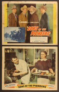 4m337 SONS OF THE PIONEERS 8 LCs '42 Roy Rogers, Trigger, Gabby Hayes, Maris Wrixon, Bob Nolan!