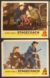 4m675 STAGECOACH 3 LCs R48 John Ford classic, Claire Trevor, cool western images!