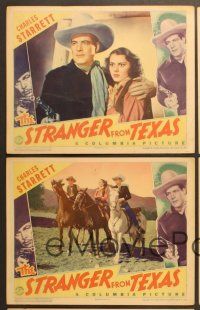 4m587 STRANGER FROM TEXAS 5 LCs '39 Charles Starrett, Lorna Gray, Richard Fiske, western!