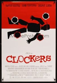 4w143 CLOCKERS 1sh '95 Harvey Keitel, John Turturro, Delroy Lindo, Saul Bass inspired art!