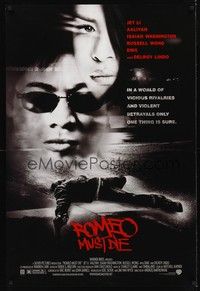 4w545 ROMEO MUST DIE DS 1sh '00 Jet Li, Aaliyah, Isaiah Washington, Russell Wong, DMX!