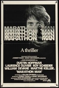 5b554 MARATHON MAN int'l 1sh '76 cool image of Dustin Hoffman, John Schlesinger classic thriller!