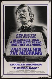 5b562 MECHANIC style A 1sh '72 Charles Bronson has more than a dozen ways to kill, they all work!