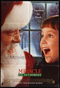 5b569 MIRACLE ON 34th STREET style C int'l advance DS 1sh '94 Richard Attenborough, Mara Wilson!