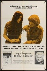 5b572 MIXED-UP FILES OF MRS. BASIL E. FRANKWEILER 1sh '75 Ingrid Bergman, Sally Prager, Johnny Doran