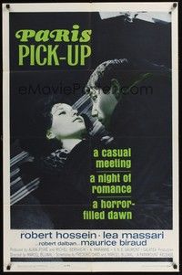 5b652 PARIS PICK-UP 1sh '63 Le Monte-Charge, a night of romance, a horror-filled dawn!