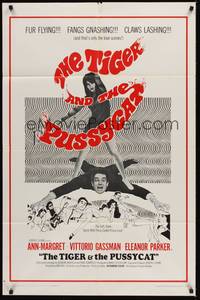 5b844 TIGER & THE PUSSYCAT 1sh '67 Il Tigre, sexy Ann-Margret dominates Vittorio Gassman!