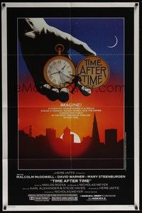 5b848 TIME AFTER TIME 1sh '79 Malcolm McDowell as H.G. Wells, David Warner as Jack the Ripper!