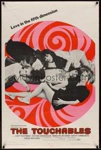 5b861 TOUCHABLES 1sh '68 Judy Huxtable, psychedelic love in the fifth dimension!