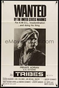 5b869 TRIBES 1sh '71 Jan-Michael Vincent is wanted by the United States Marines!