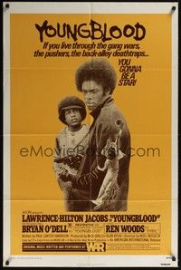 5b994 YOUNGBLOOD 1sh '78 Lawrence-Hilton Jacobs, gang drug pushers!