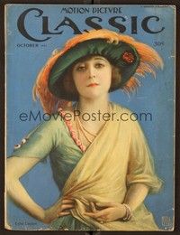 5d082 MOTION PICTURE CLASSIC magazine October 1921 art of Ethel Clayton by Benjamin Eggleston!