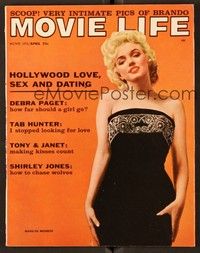 5d135 MOVIE LIFE magazine April 1956 sexy full-length Marilyn Monroe from Bus Stop!