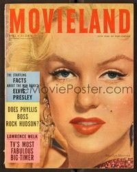 5d133 MOVIELAND magazine April 1957 close up of sexy Marilyn Monroe from Prince and the Showgirl!