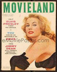 5d131 MOVIELAND magazine December 1956 sexiest c/u of barely dressed Anita Ekberg from Zarak!