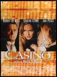 5h443 CASINO French 1p '96 Martin Scorsese, Robert De Niro & Sharon Stone, Joe Pesci, different!