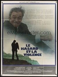 5h564 LE HASARD ET LA VIOLENCE French 1p '74 Yves Montand, Katharine Ross, Ferracci art!