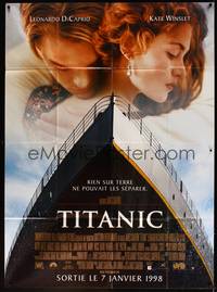 5h676 TITANIC advance French 1p '97 Leonardo DiCaprio, Kate Winslet, directed by James Cameron!