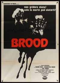 5h092 BROOD Italian 1p '79 directed by David Cronenberg, the ultimate experience in inner terror!