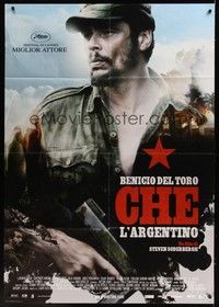 5h098 CHE Italian 1p '09 Steven Soderbergh, Benicio Del Toro as Che Guevara!