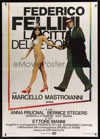 5h101 CITY OF WOMEN Italian 1p '80 Federico Fellini's La Citta delle donne, Marcello Mastroianni!