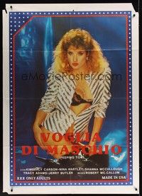 5h182 PEEPING TOM Italian 1p '87 Kimberly Carson, Nina Hartley, Shanna McCullough!