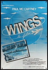 5h218 WINGS OVER THE WORLD Italian 1p '82 Paul McCartney music documentary!