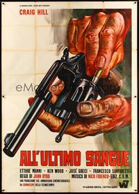 5h230 BURY THEM DEEP Italian 2p '68 Craig Hill, cool reloading gun art by P. Franco!