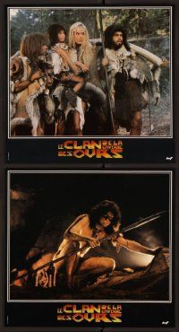 5h382 CLAN OF THE CAVE BEAR 12 French LCs '86 sexy Daryl Hannah as cavewoman leader!