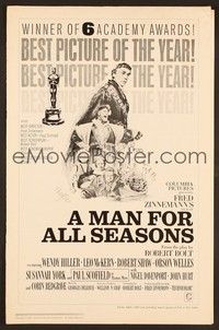 5j627 MAN FOR ALL SEASONS pressbook '67 Paul Scofield, Robert Shaw, Best Picture Academy Award!