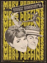 5j643 MARY POPPINS pressbook R73 Julie Andrews & Dick Van Dyke in Walt Disney's musical classic!